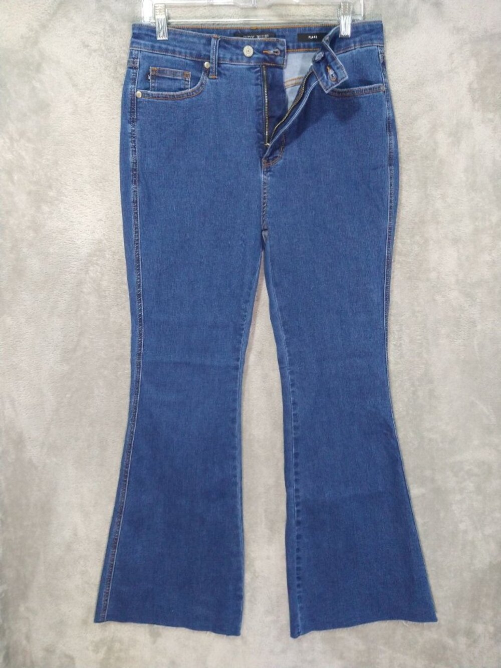 Judy Blue Jeans Women 13/31 Denim Flare High Rise Tummy Control Stretch Dark